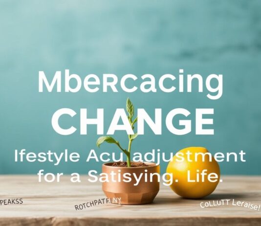 Embracing Change: Lifestyle Adjustments for a Fulfilling Life Embracing Change: Lifestyle Adjustments for a Satisfying Life