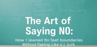 The Art of Saying No: How I Learned to Set Boundaries Without Feeling Like a Jerk The Art of Saying No: How I Learned to Set Boundaries Without Feeling Like a Jerk
