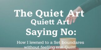 The Quiet Art of Saying No: How I Learned to Set Boundaries Without Feeling Guilty The Quiet Art of Saying No: How I Learned to Set Boundaries Without Feeling Guilty