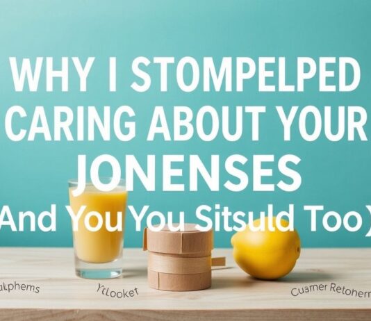Why I Stopped Caring About the Joneses (And You Should Too) Why I Stopped Caring About the Joneses (And You Should Too)