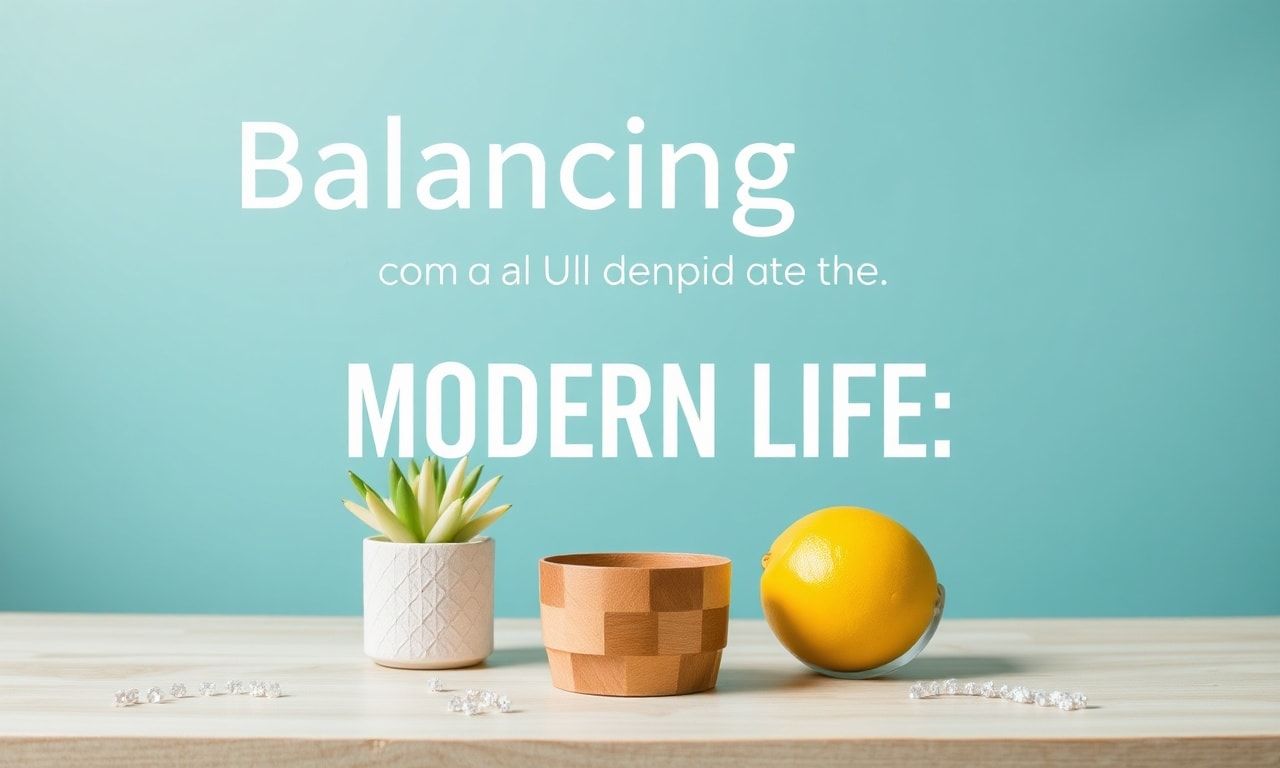 Balancing Modern Life: Tips for a Harmonious Lifestyle