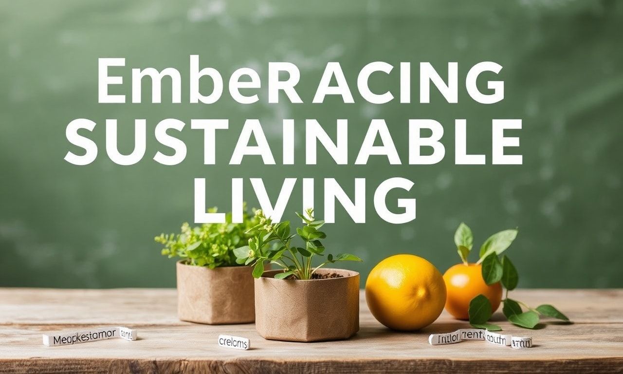 Embracing Sustainable Living: Simple Steps for a Greener Lifestyle