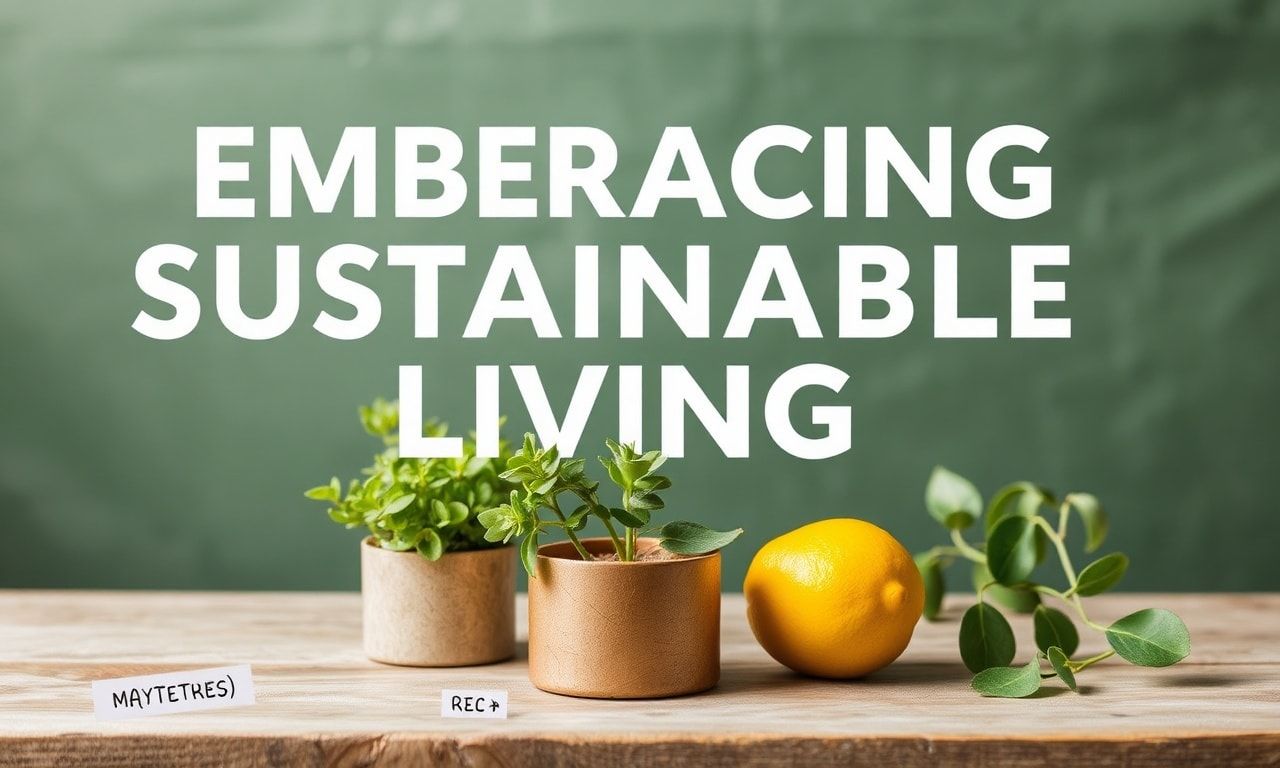 Embracing Sustainable Living: Tips for a Greener Lifestyle