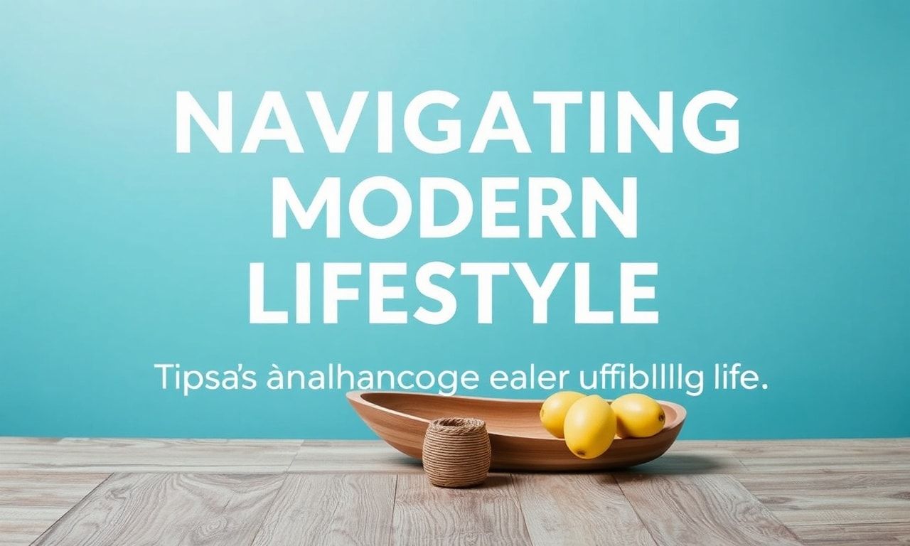 Navigating the Modern Lifestyle: Tips for a Balanced and Fulfilling Life