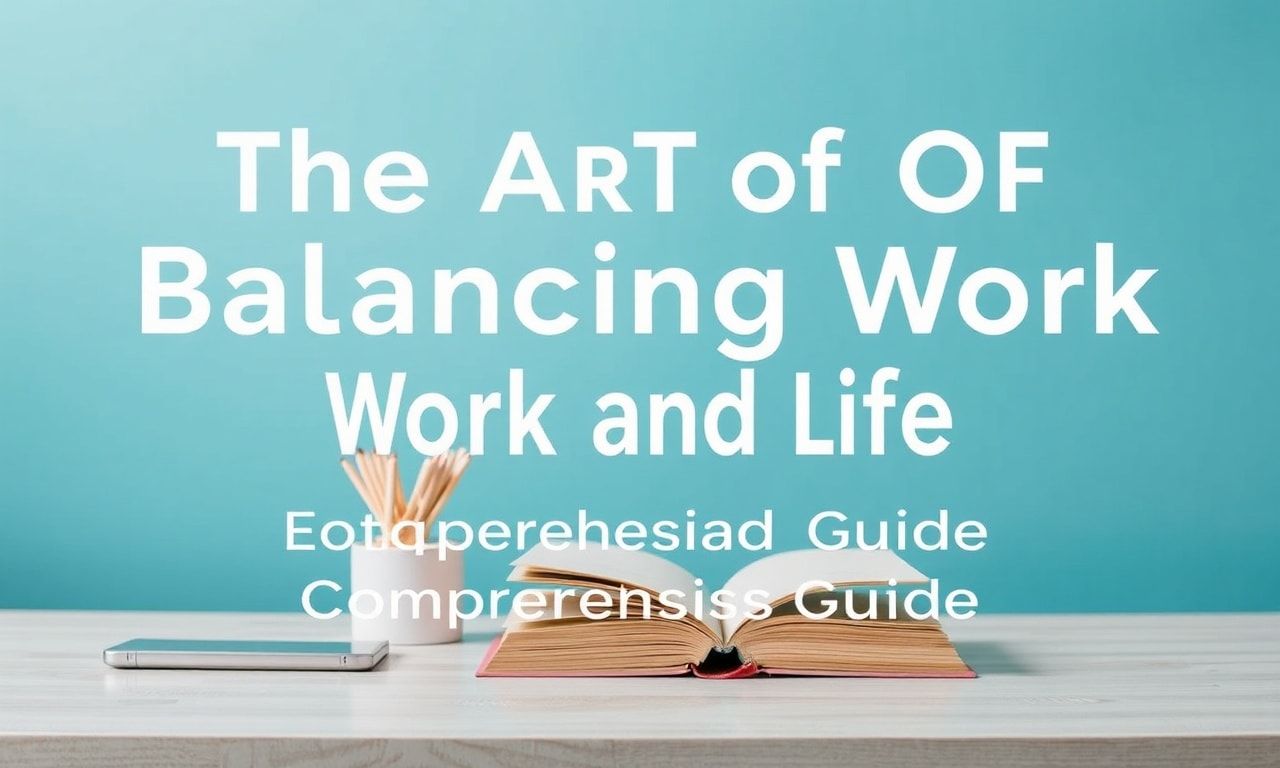 The Art of Balancing Work and Life: A Comprehensive Guide
