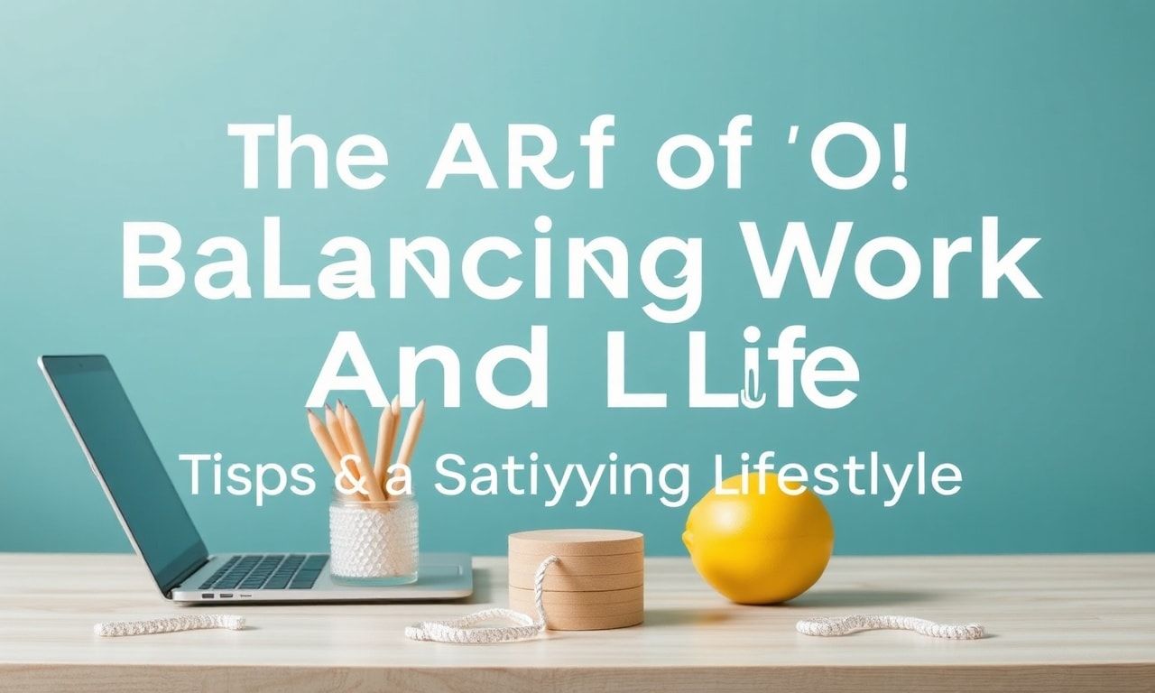 The Art of Balancing Work and Life: Tips for a Fulfilling Lifestyle