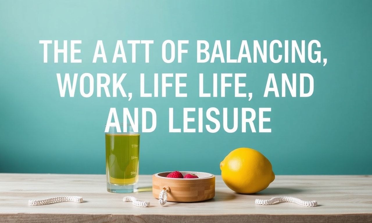 The Art of Balancing Work, Life, and Leisure: A Comprehensive Guide