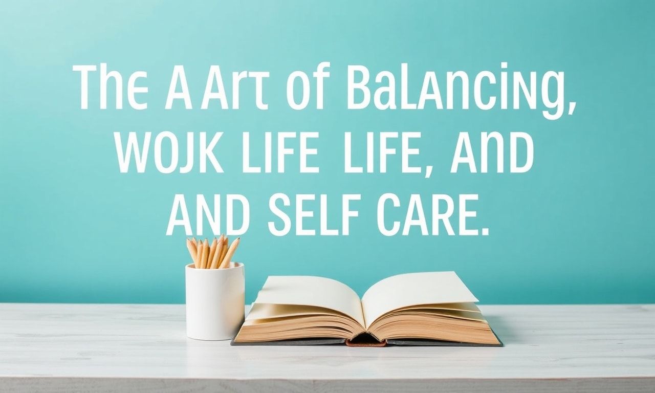 The Art of Balancing Work, Life, and Self-Care: A Comprehensive Guide