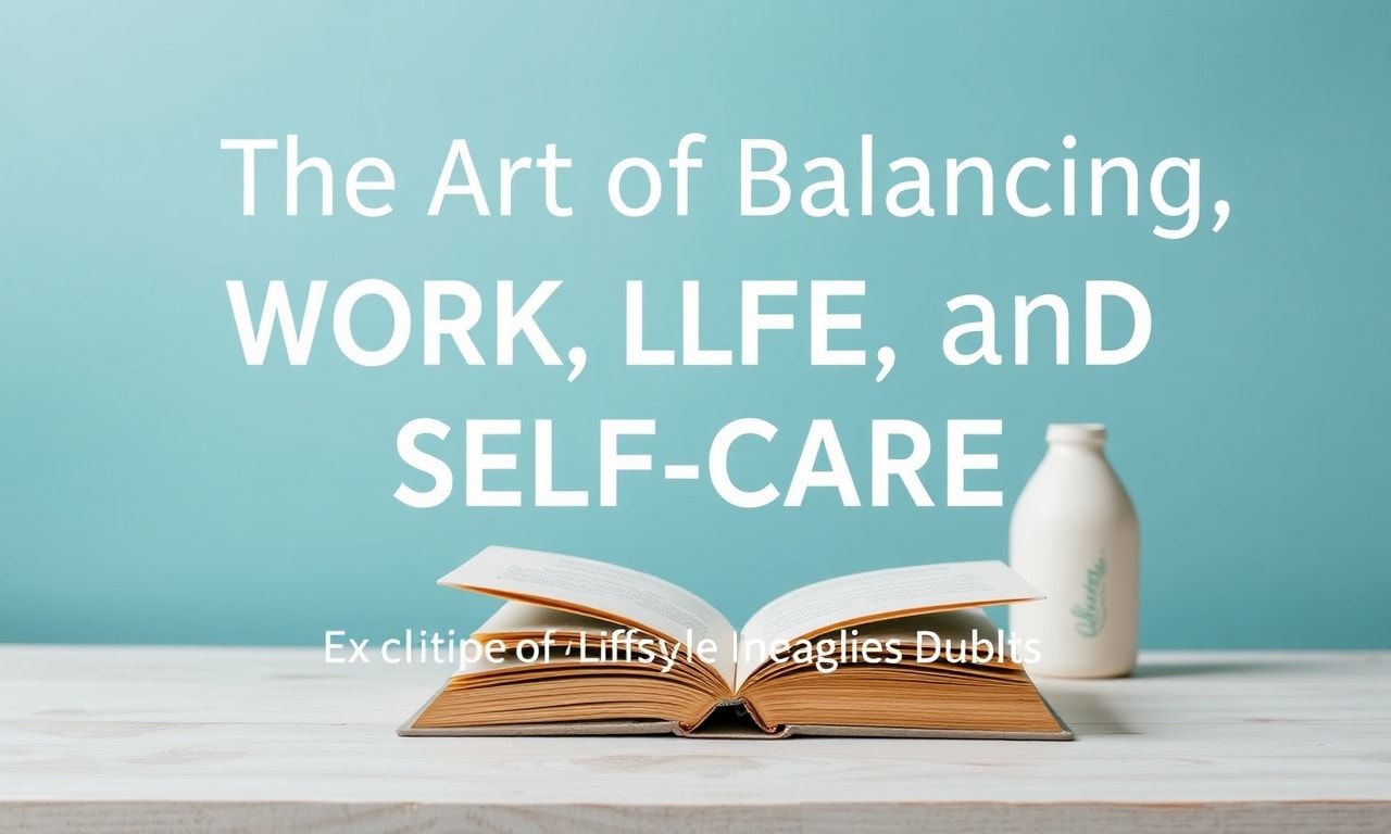 The Art of Balancing Work, Life, and Self-Care: A Modern Lifestyle Guide