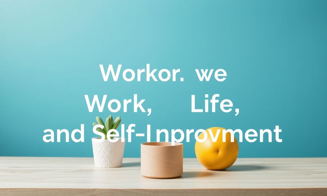 The Art of Balancing Work, Life, and Self-Improvement