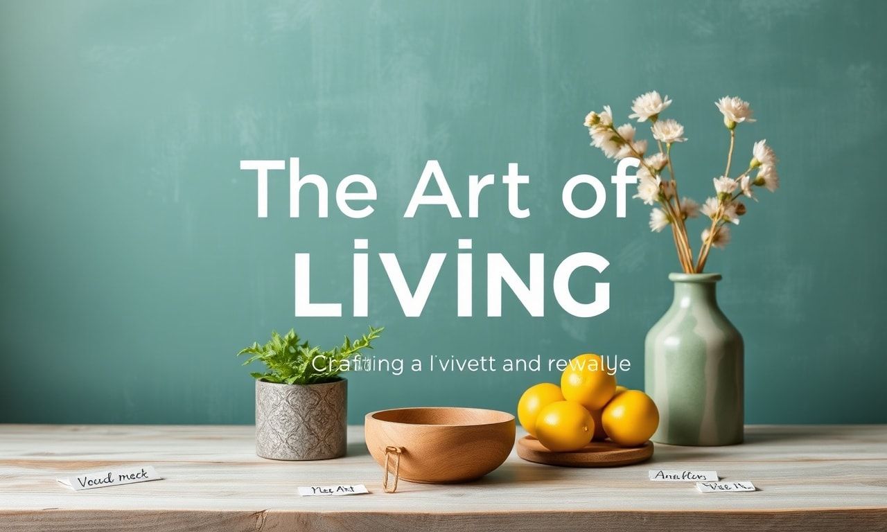 The Art of Living: Creating a Vibrant and Fulfilling Lifestyle