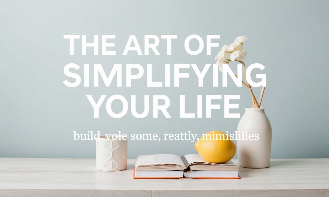 The Art of Simplifying Your Life: A Comprehensive Guide to Minimalism