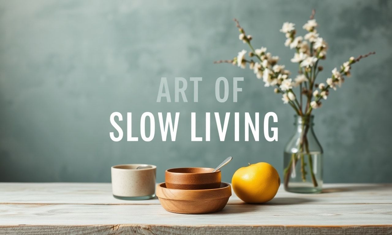 The Art of Slow Living: Embracing Mindfulness in a Fast-Paced World