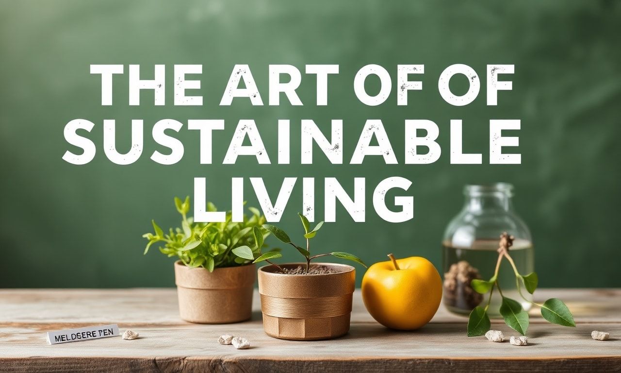 The Art of Sustainable Living: Tips for a Greener Lifestyle