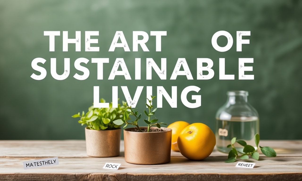 The Art of Sustainable Living: Tips for a Greener Lifestyle