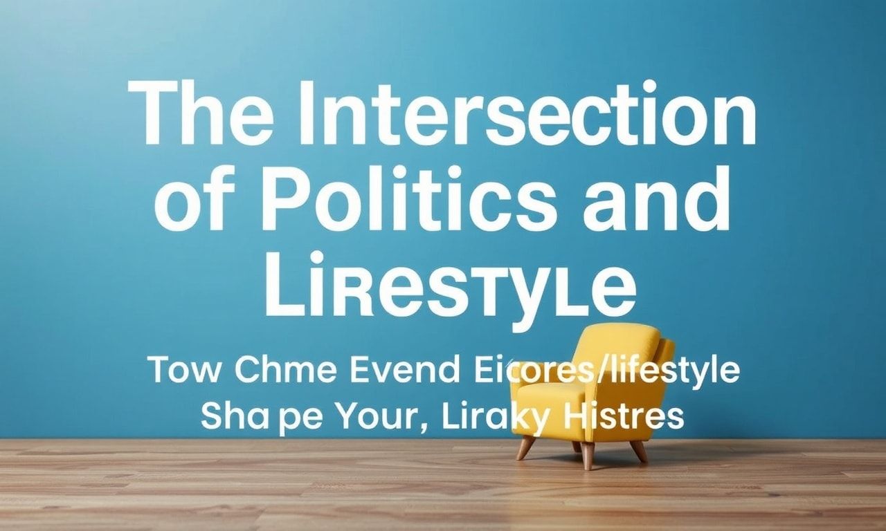 The Intersection of Politics and Lifestyle: How Current Events Shape Our Daily Lives