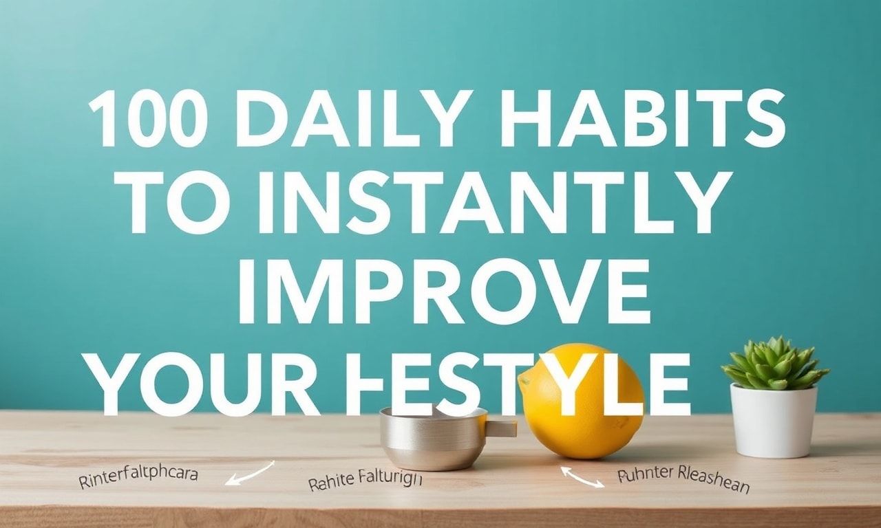 10 Daily Habits to Elevate Your Lifestyle Instantly