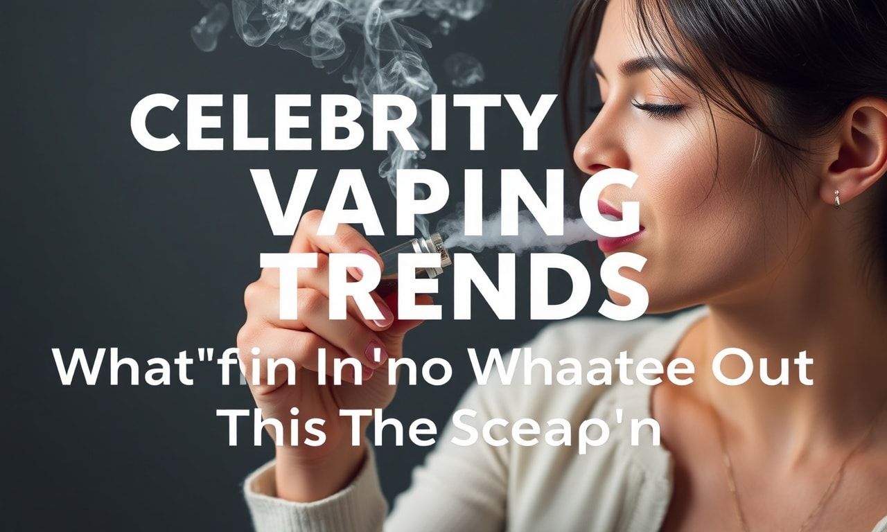 Celebrity Vaping Trends: What's In and Out This Season