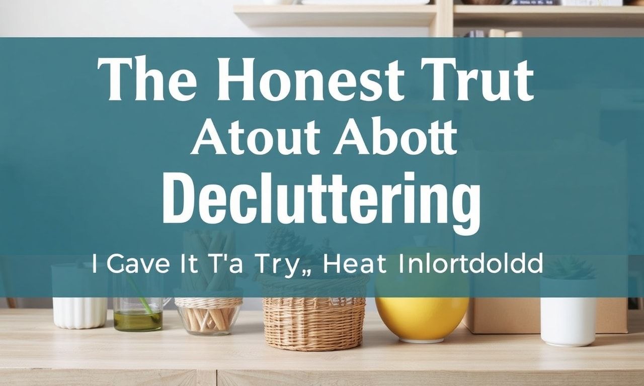 The Honest Truth About Decluttering: I Tried It, Here's What Happened