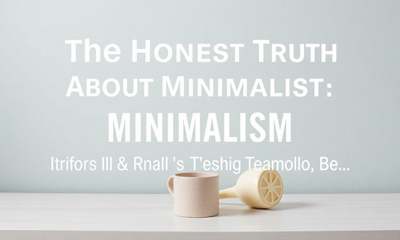The Honest Truth About Minimalism: I Tried It, It's Not All It's Cracked Up To Be