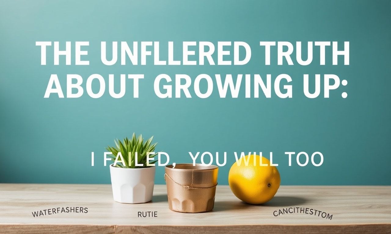 The Unfiltered Truth About Adulting: I Failed, You Will Too