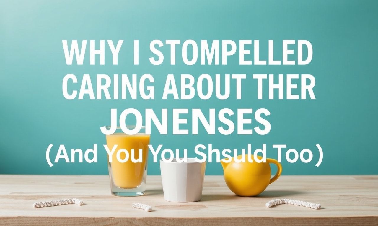 Why I Stopped Caring About the Joneses (And You Should Too)