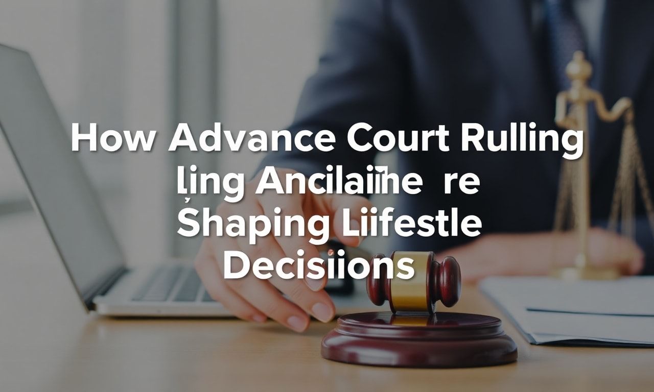 How Advanced Court Ruling Analytics Are Shaping Lifestyle Decisions